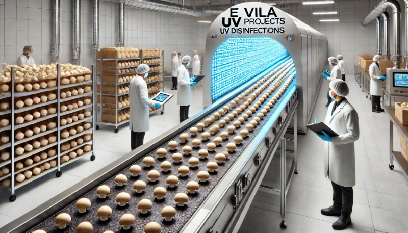 Desinfección de productos alimenticios mediante equipos Ultravioleta