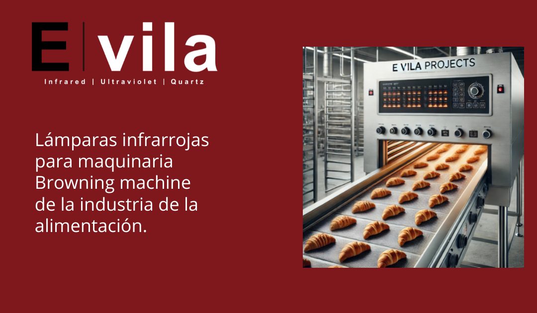 Lámparas infrarrojas para maquinaria Browning machine de la industria de la alimentación.