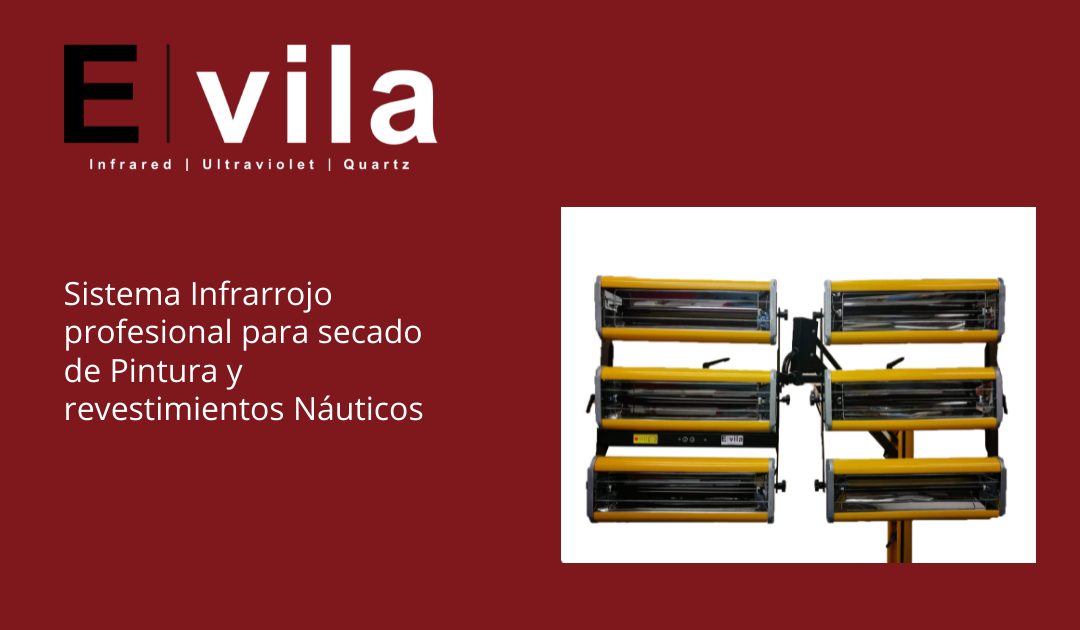 Sistema Infrarrojo profesional para secado de Pintura y revestimientos Náuticos