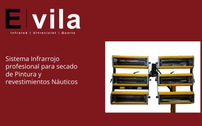Sistema Infrarrojo profesional para secado de Pintura y revestimientos Náuticos